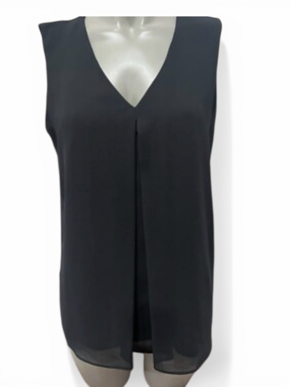 Karl Lagerfeld Black V-Neck Shell - Picture 2 of 5